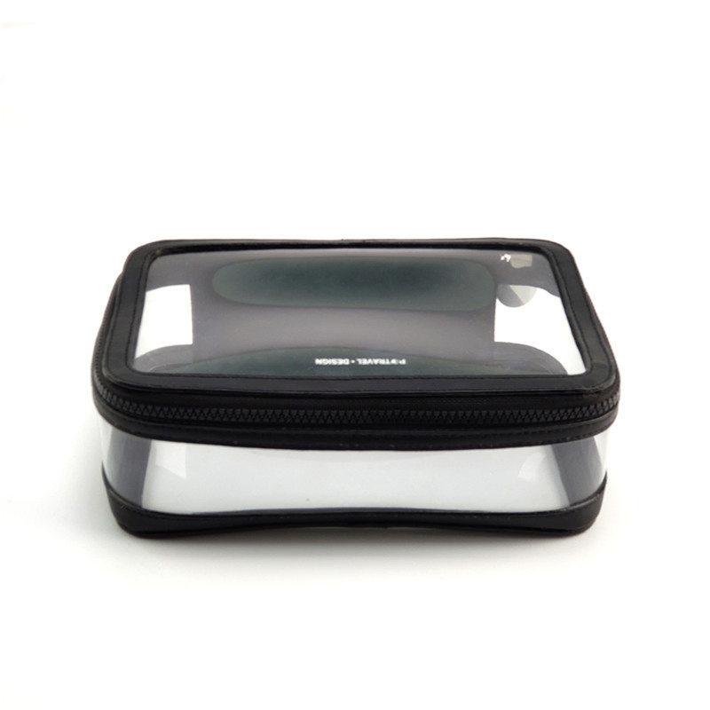 Approved Liquid Bag Clear Toiletry Bag for Airport Flights Travel, Transparent Plastic Makeup Pouch Wash Bag for Men Women