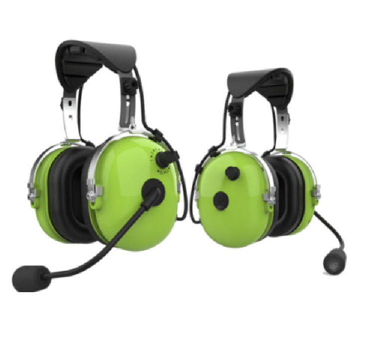 Wireless Nrr Noise Cancelling Aviation Headset Headphone with Nato Nexus Plugs