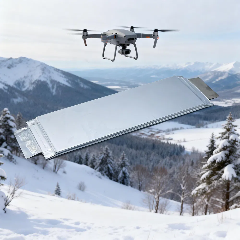 New Rechargeable Ultra-Low Temperature Lithium Pouch Cells 3.4V 115ah Ultra Safe -80℃ Cryogenic Battery for Mechanical Dogs or Uavs