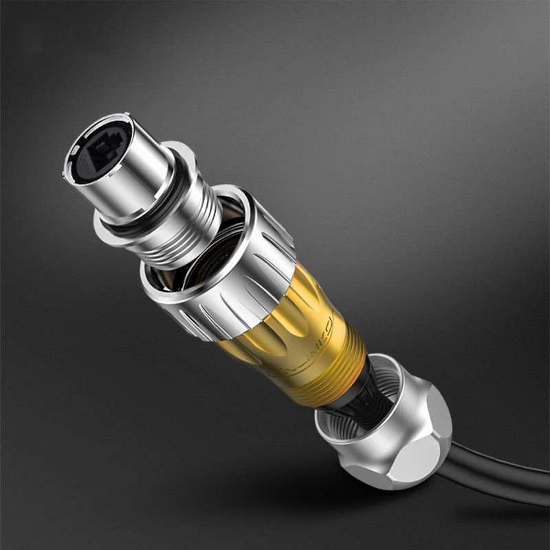 Dh24 RJ45 Ethernet IP67 Waterproof Metal Aviation Plug Data Ethernet Cnlinko Connector