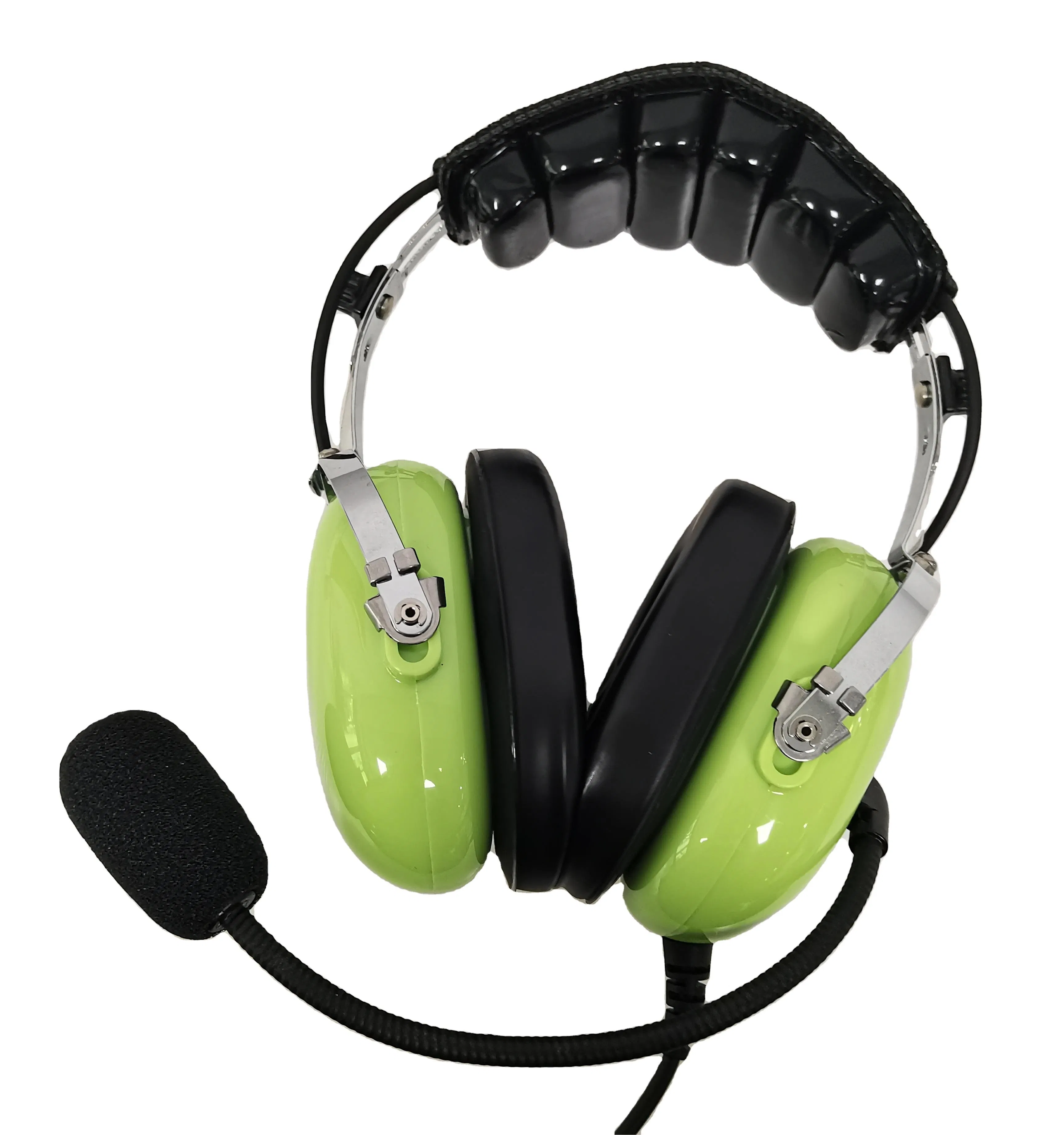 Light-Weight Dynamic Microphone Aviation Headset with 4pin Tp120 Plug