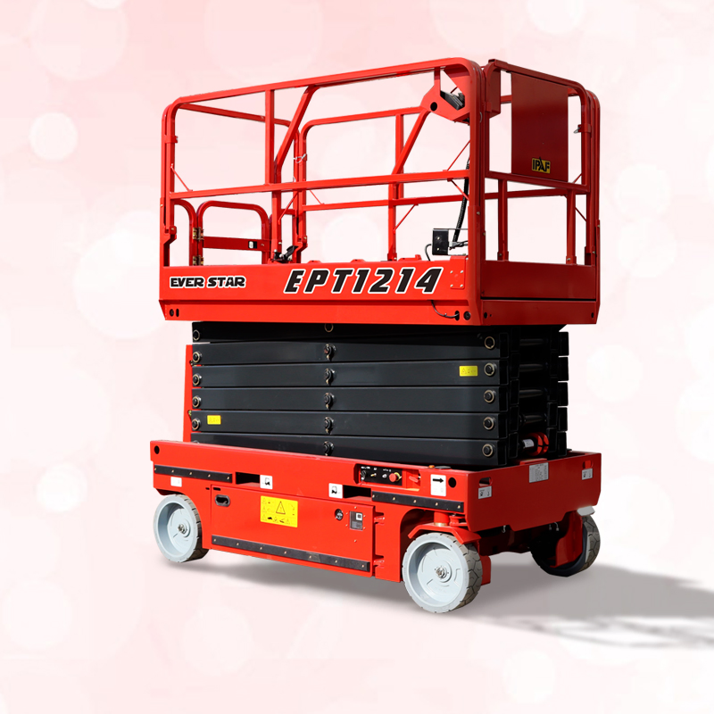 4-16m Dual Brake Aerospace Assembly Aircraft Maintenance Battery Electric Scissor Lift