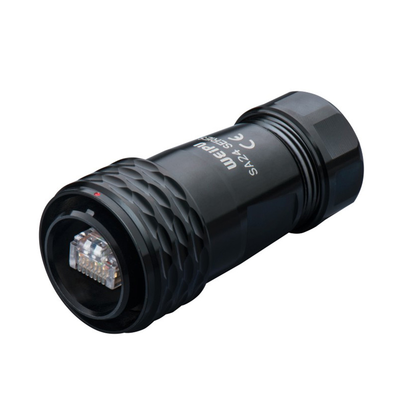 Weipu SA24 RJ45 Ethernet Network Signal Data Aviation Plug Socket Electrical Connector