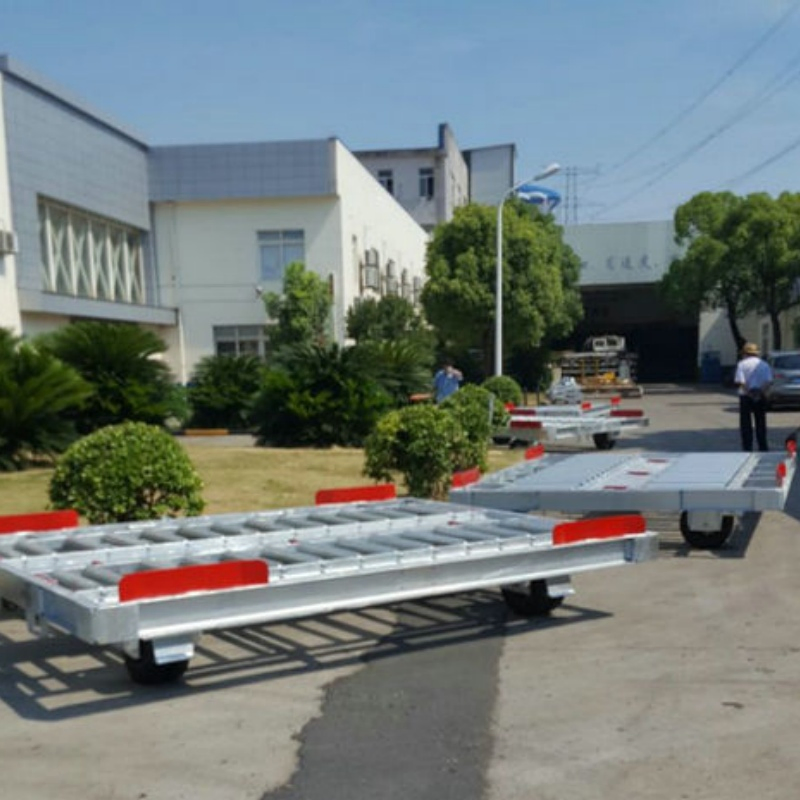 Aviation Pallet Container Dolly Trailer Aircraft Towing Trolley Airport Ground Supporting Equipment