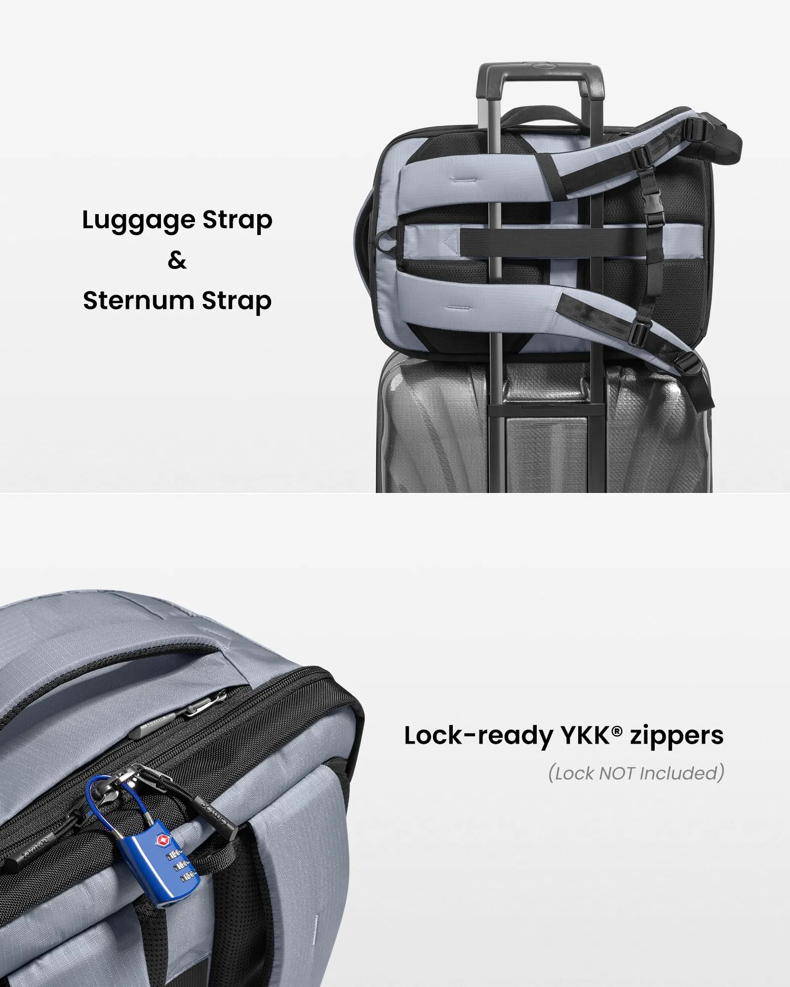 Travel Backpack 28L, Tsa Friendly Flight Approved Carry-on Luggage Hand Water-Resistant Lightweight Business Rucksack, Durable Bag