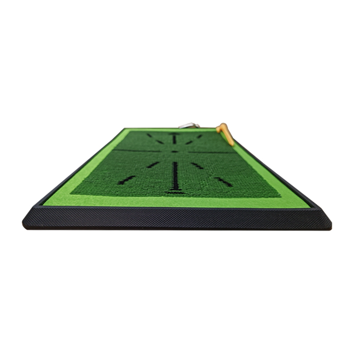 Golf Swing Training Mat with Ball Flight Trace Analysis Rubber Base Practice Mat