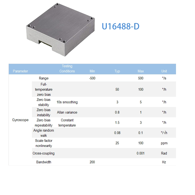 U16488-D High Precision 10-Axis Mems Imu Inertial Measurement Module for Navigation and Motion Control