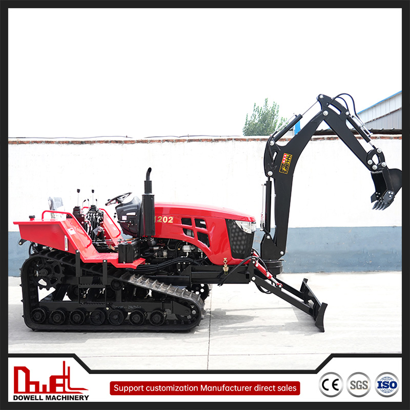Agricultural Crawler Cultivator Multifunctional Cultivator Plowing and Fertilizing Farmland Ditching Rotary Cultivator