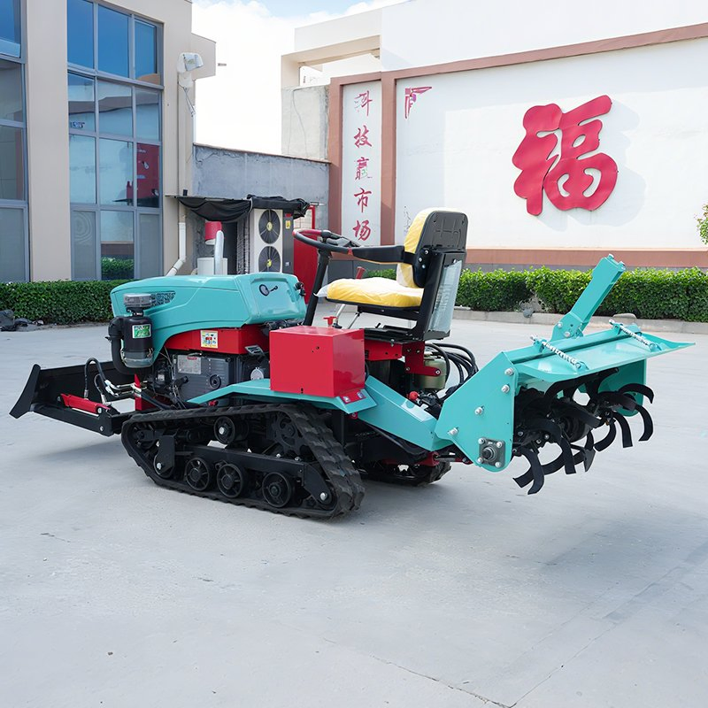 Premium Crawler Rotary Tiller Agricultural 35HP Rotary Tiller Gearbox Crawler Type Rotavator for Weeding Ditching Plowing