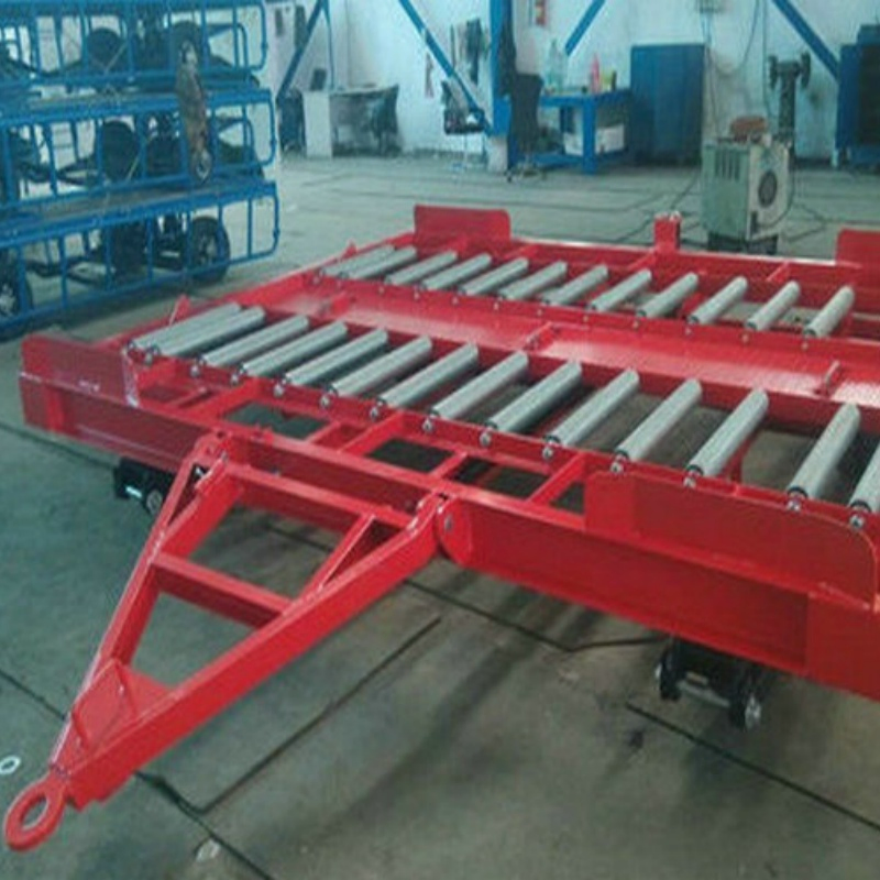 Aviation Pallet Container Dolly Trailer Aircraft Towing Trolley Airport Ground Supporting Equipment