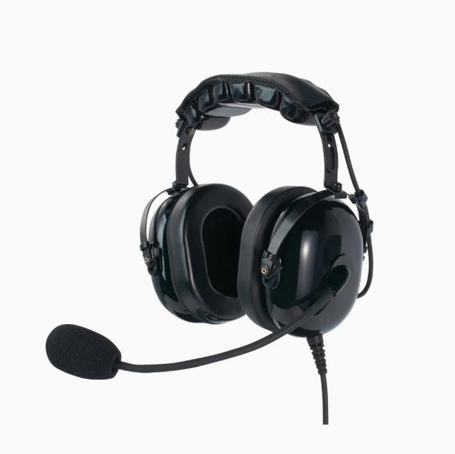 Light-Weight Dynamic Microphone Aviation Headset with 4pin Tp120 Plug