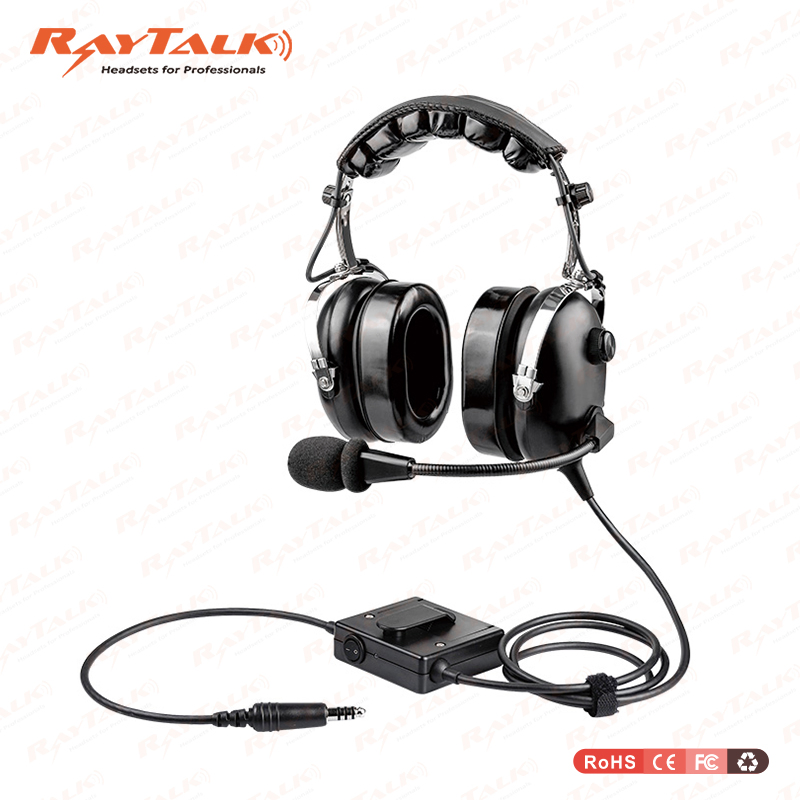 Helicopter Aviation Pilot Headsets with U174/U Plug for General Aircraft