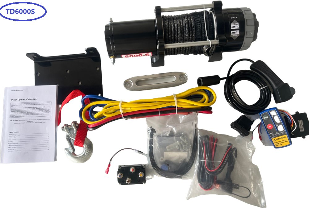 6000lbs 12V Winch for Snow Plow Trucks - Cold Weather Operation Ready