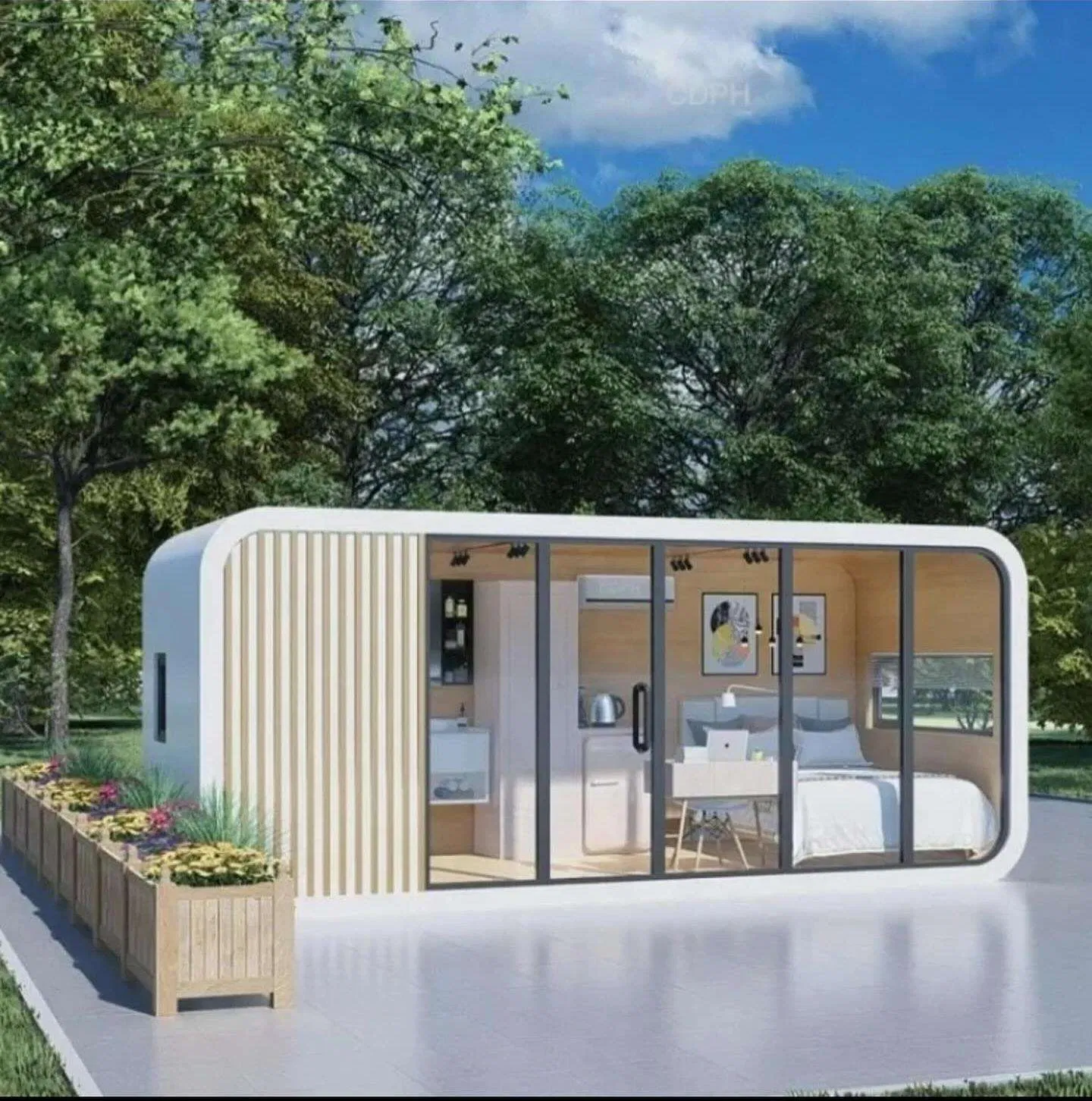 Smart 2-Bedroom Apple Cabin and Efficient Insulation for off-Grid Living and Comfort