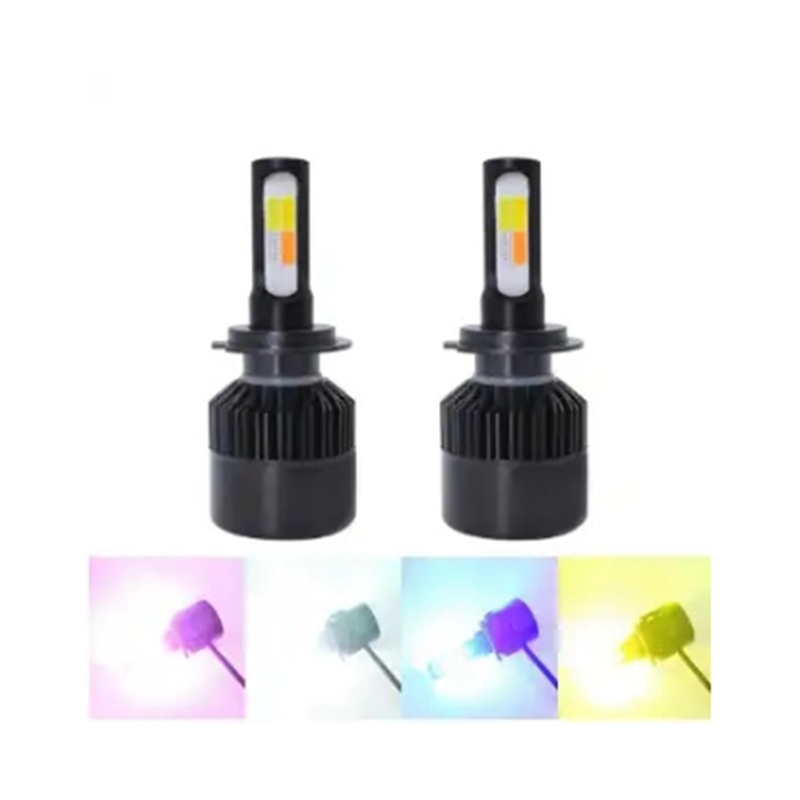 LED Headlight Bulbs 50W Multicolor Bright H7 9005 Hb3 Car Lighting System