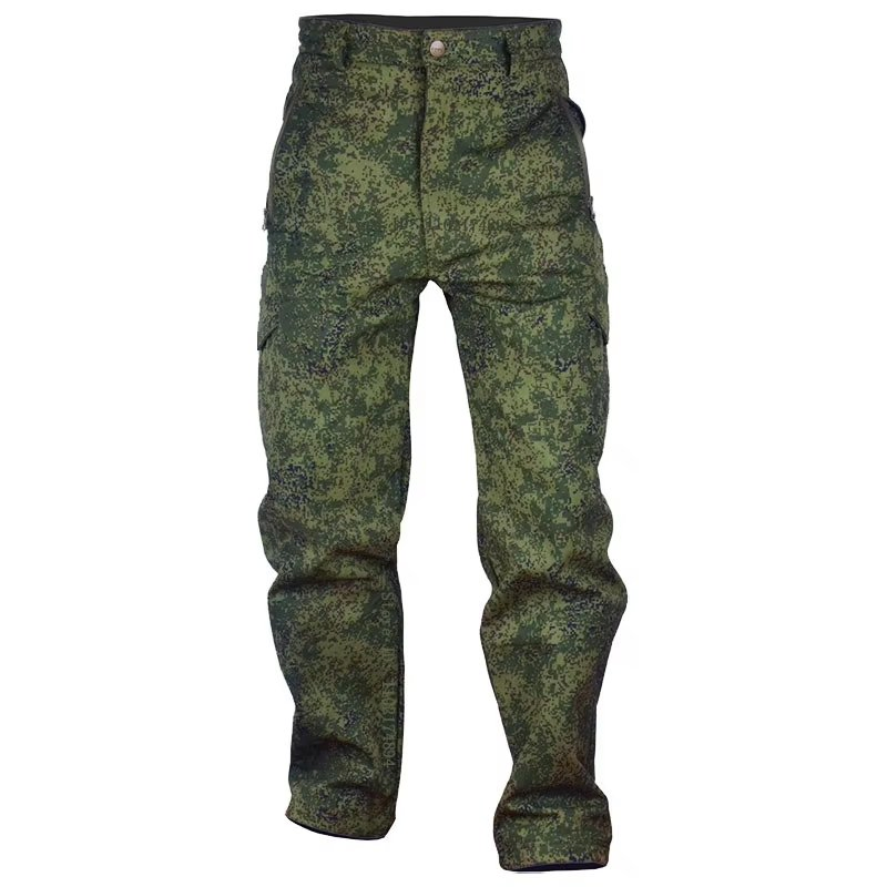 Ultra Safe Green Camo Sharkskin Windproof Waterproof Winter Combat Suit Tactical Jacket