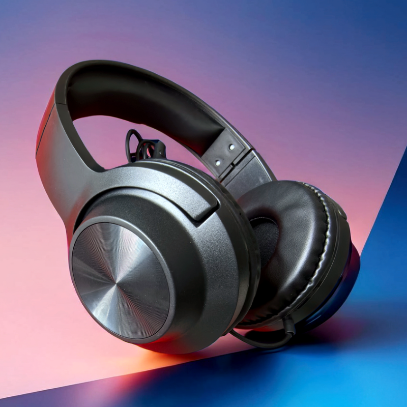 Factory Wholesale Wired Earphone with Mic Over-Ear Aviation Headset 3.5mm Headband Headphone