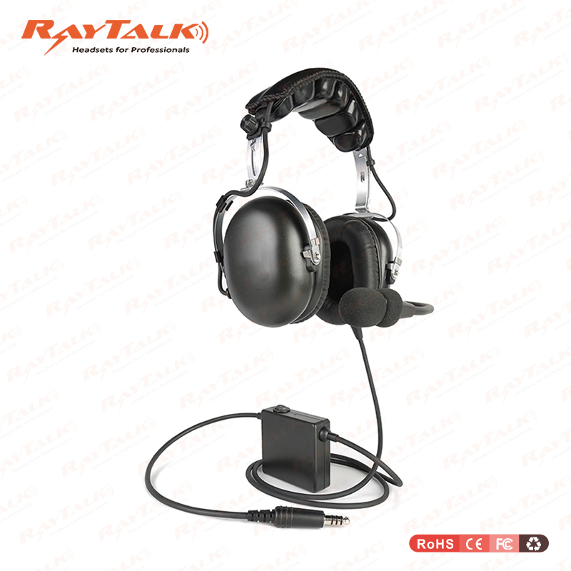 Noise Cancelling Aviation/Helicopter Headset with Nexus Plug