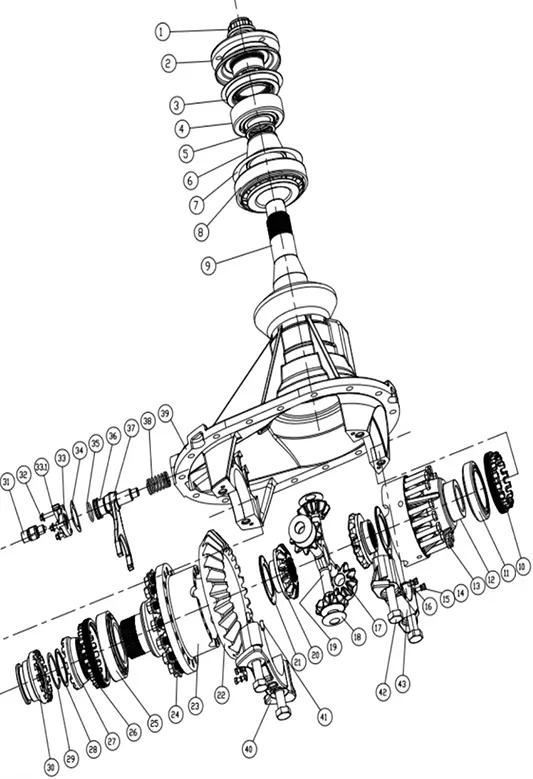 Rear Axle Parts List