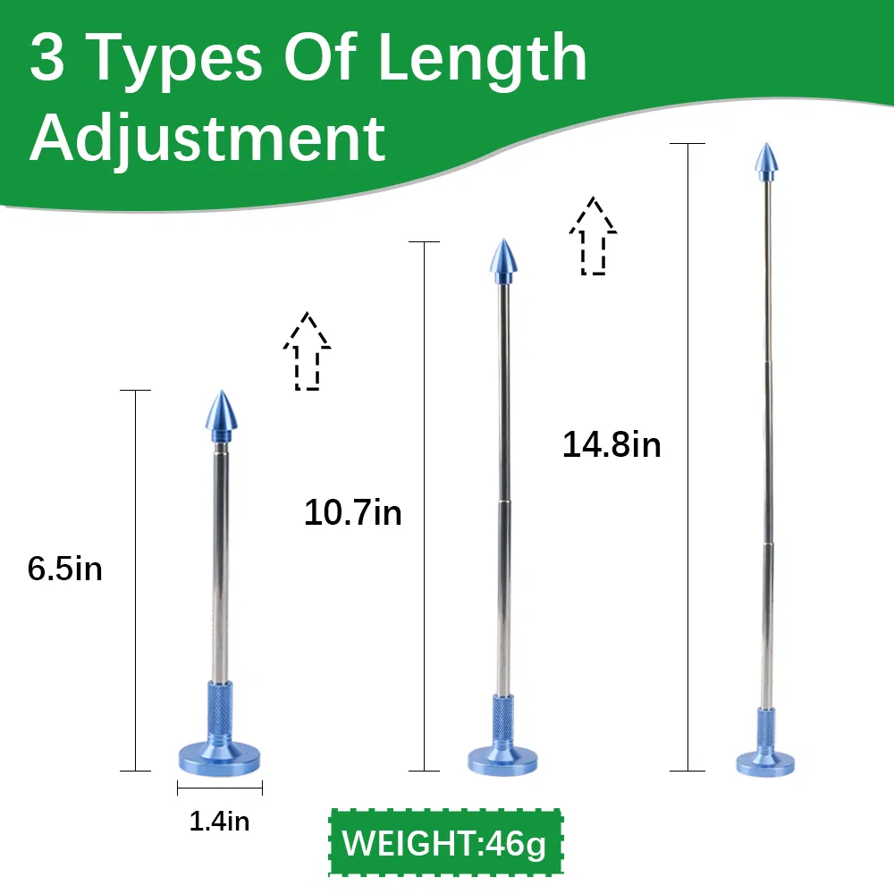 Golf Alignment Rods Golf Club Lie Angle Tool Aluminous Golf Swing Training Aid 3 Section Retractable Golf Alignment Rods Golf Direction Indicator Gift