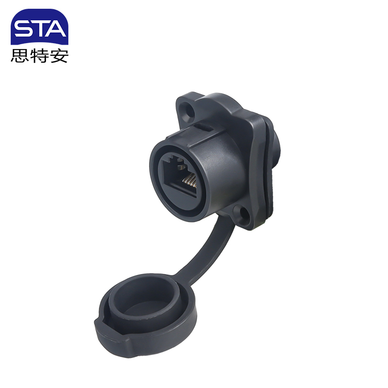 Waterproof Lp20 RJ45 Cat5 CAT6 Signal Aviation Plug Connector Male Female Panel Mount Ethernet Data Cable Socket