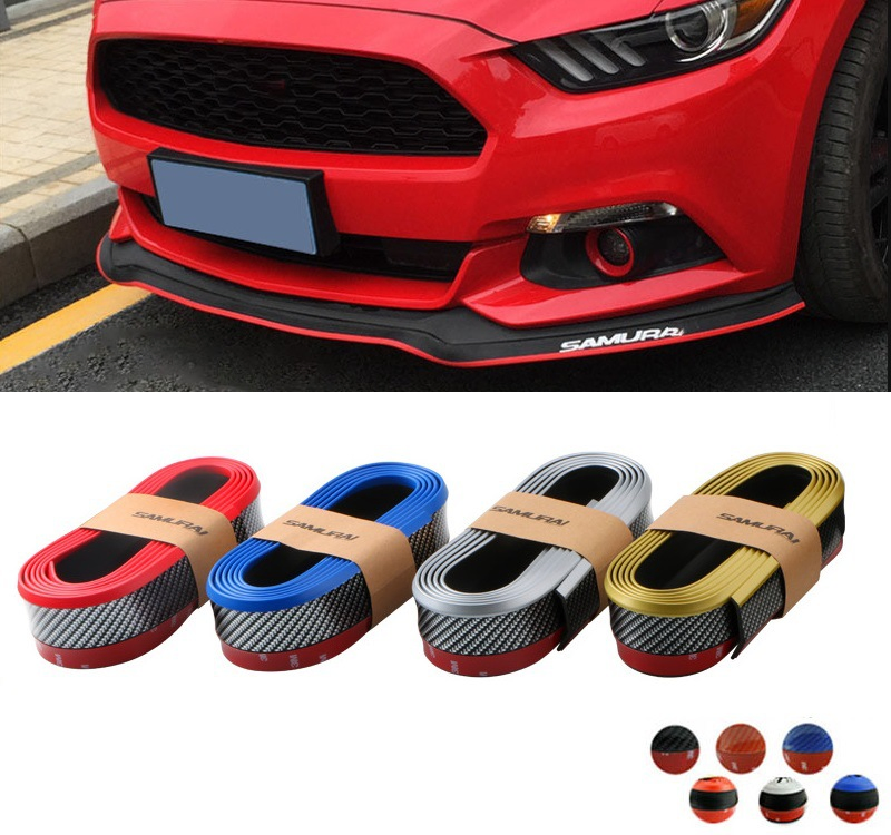 Protetor de Para-choque Frontal Universal para Carro, Spoiler, Saia de Borracha para Carro