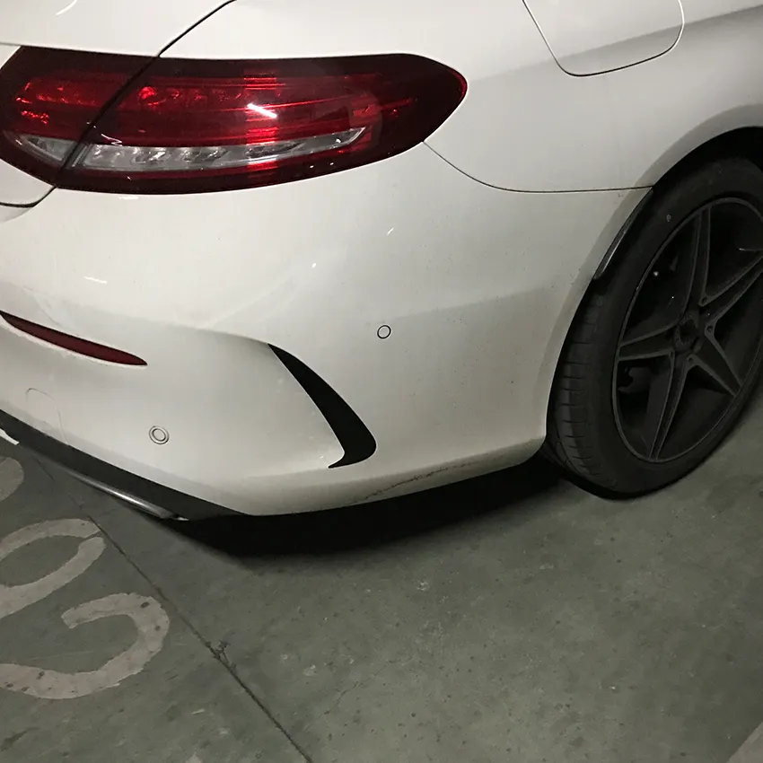 Bumper Traseiro Bandeira Amg para Mercedes Benz Classe C C205 2015-2021 Kit de Carro Acessórios para Carro
