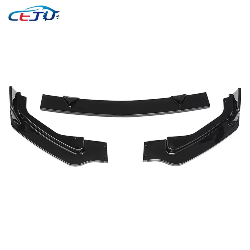 Para-choque Frontal Estilo ABS Preto Brilhante 3