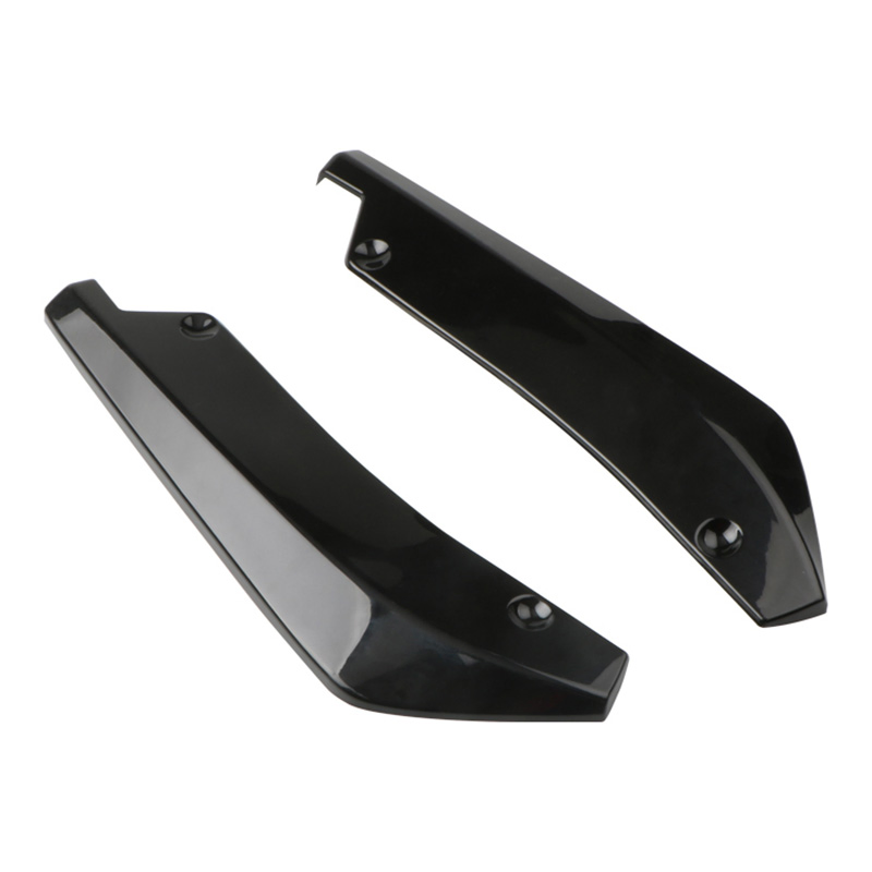 2PCS Protetor de Spoiler Difusor de Bumper Traseiro em Fibra de Carbono Universal Look/ Preto para B/Enz para B/MW para F/Ord
