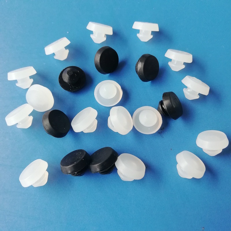 Plug de vedação de buraco em silicone, absorvedor de choque, amortecedor anti-vibração em silicone, bico de empurrar, protetor para antena de carro