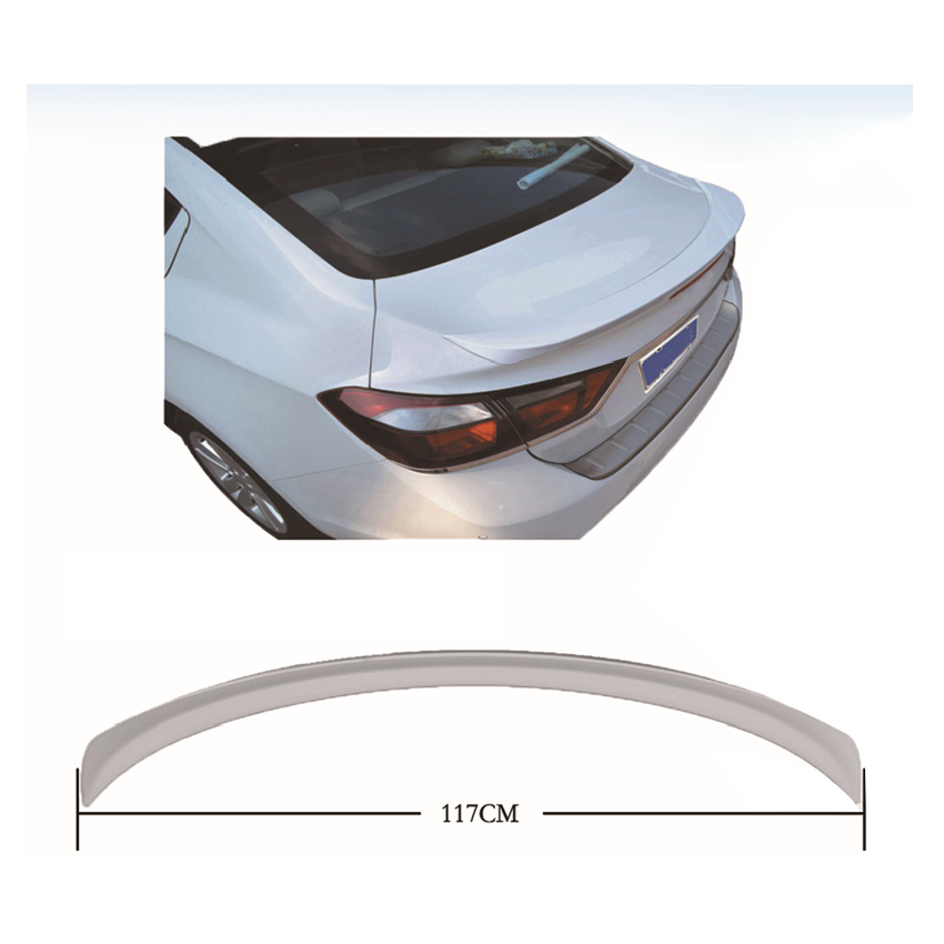 Faixa de Spoiler Traseiro de Teto de Carro em Material ABS para Para-choque Traseiro