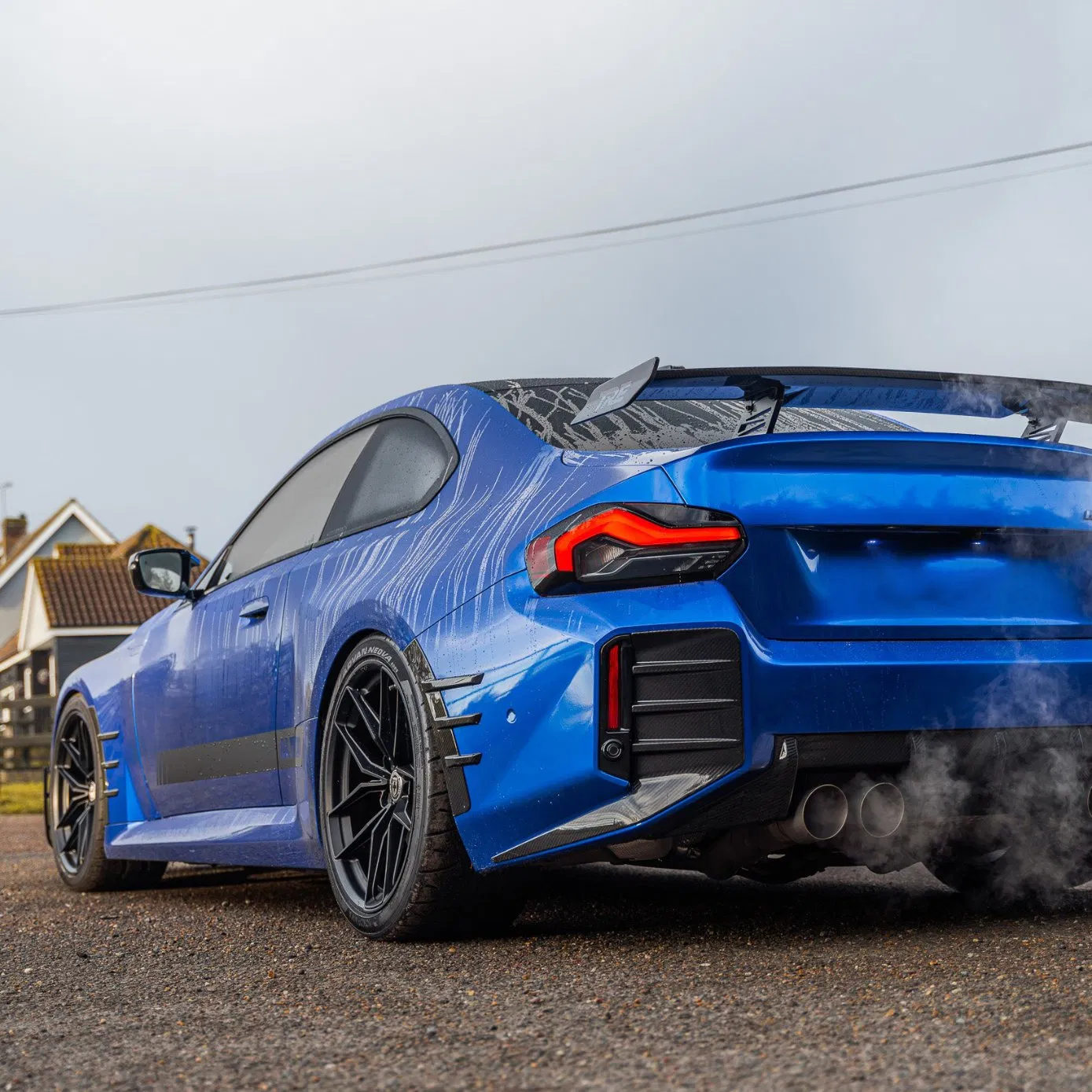 para BMW M2 G87 Inserções de Para-choque Traseiro em Fibra de Carbono M Performance Original (2023+)