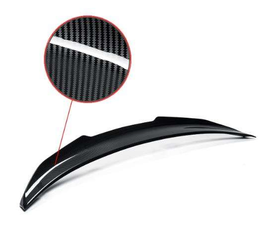 Spoiler Traseiro de Fibra de Carbono para Porta-Malas e Para-choque de Carro para Infiniti Q50 ABS 2018-2022 Acessório de Tuning para Carros