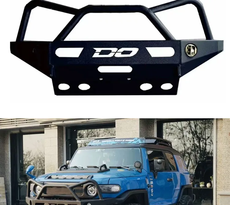para-choque dianteiro de aço preto deluxe off-road anti-colisão para Toyota Fj Cruiser