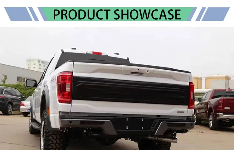 Bumper Traseiro de Aço para Off-Road com Abertura para Sensor e Gancho de Reboque para Ford F150