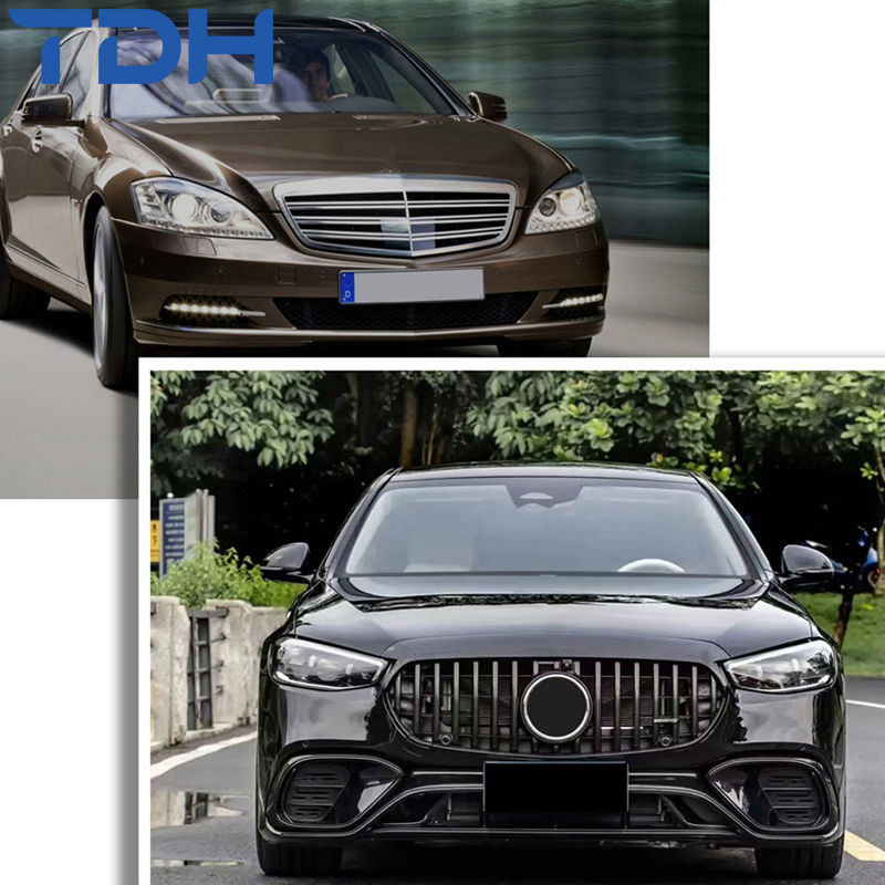 Acessórios para Carro Bumper para 2006-2013 W221 Facelift para W223 S63 Bumper Amg Font Bumper Traseiro com Capô de Alumínio