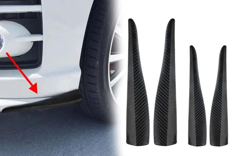 Faixa Anticolisão em Fibra de Carbono Preto Protetor de Borracha para Para-choque Dianteiro Carro Protetor de Porta em PVC