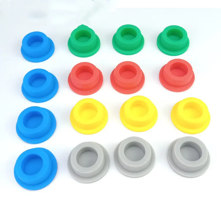 Plug de vedação de buraco em silicone, absorvedor de choque, amortecedor anti-vibração em silicone, bico de empurrar, protetor para antena de carro