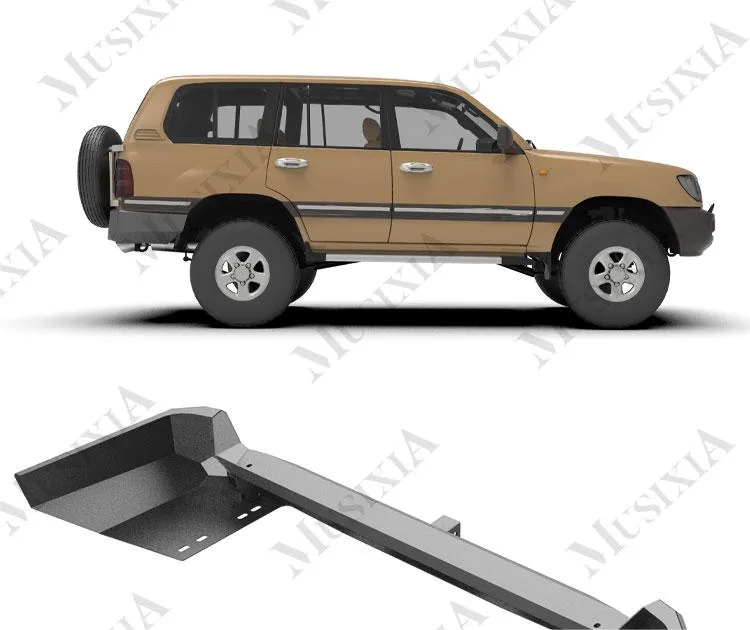 Bumper Traseiro de Aço para Off-Road 4X4 para Toyota Land Cruiser LC100