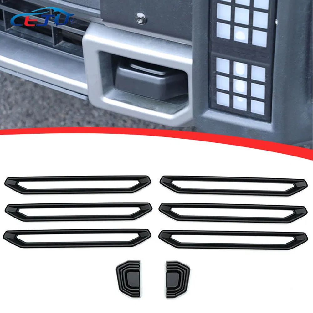 Capa de Gancho de Reboque do Para-choque Frontal Preto em Plástico ABS para Jetour Traveler T2 2023-2025