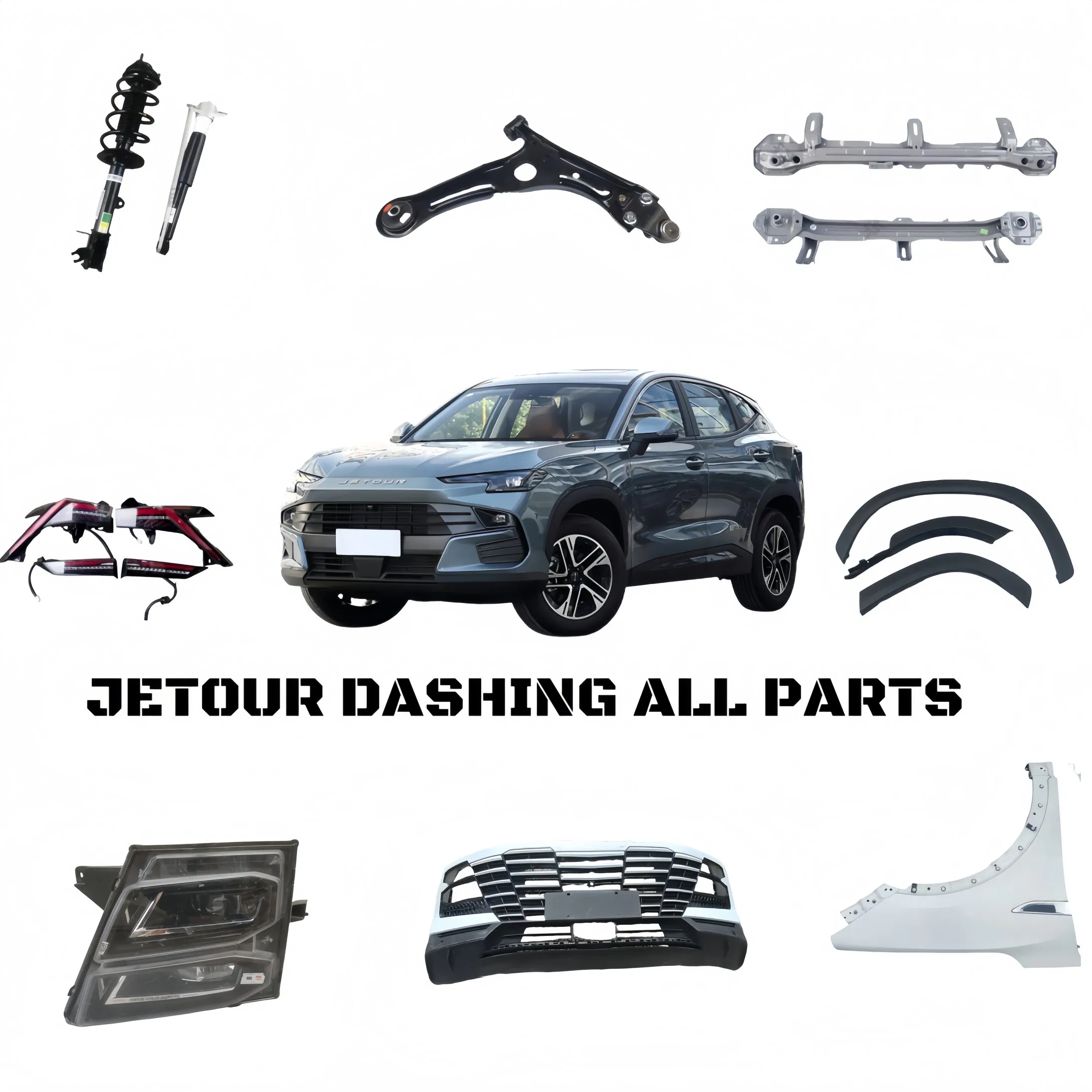 Barra de Proteção Frontal Off-Road Preta em Aço Manganês para Jetour Traveller T2 Fornecedor Atacadista de Peças de Carro Auto Bumper