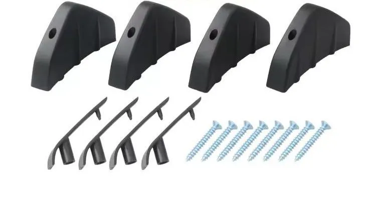 Difusor de Para-choque Traseiro Universal 4PCS Saia de Fender Lip Splitter Fim Spoiler Aparência de Fibra de Carbono Protetor de Spoiler Shark