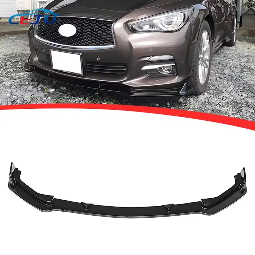 Para-choque Frontal Estilo ABS Preto Brilhante 1