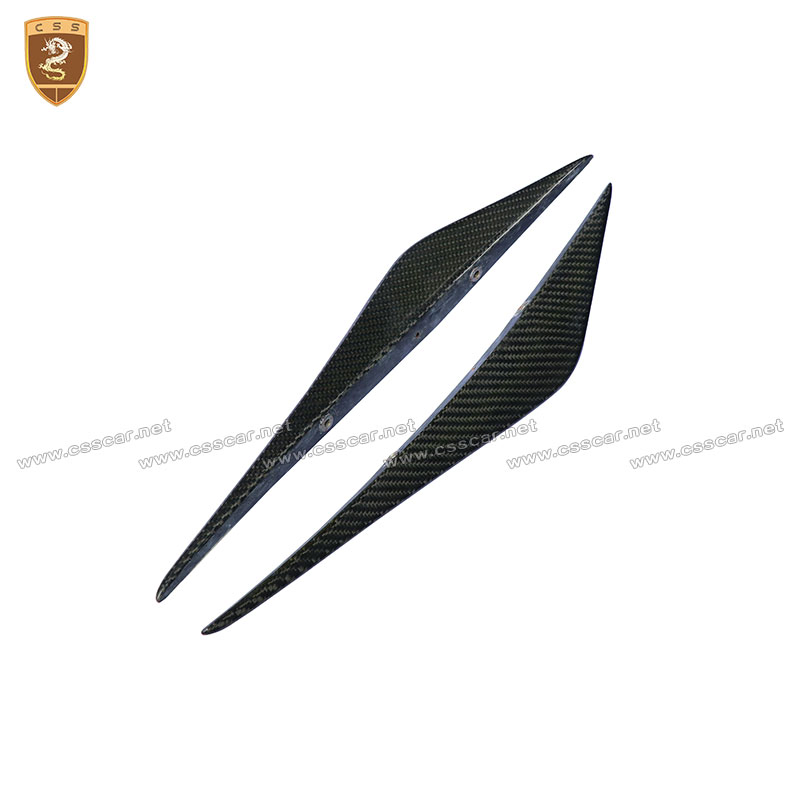 para Mclaren 720s Fibra de Carbono Real Tecido Canards de Para-choque Frontal Acessórios para Carros Peças de Auto