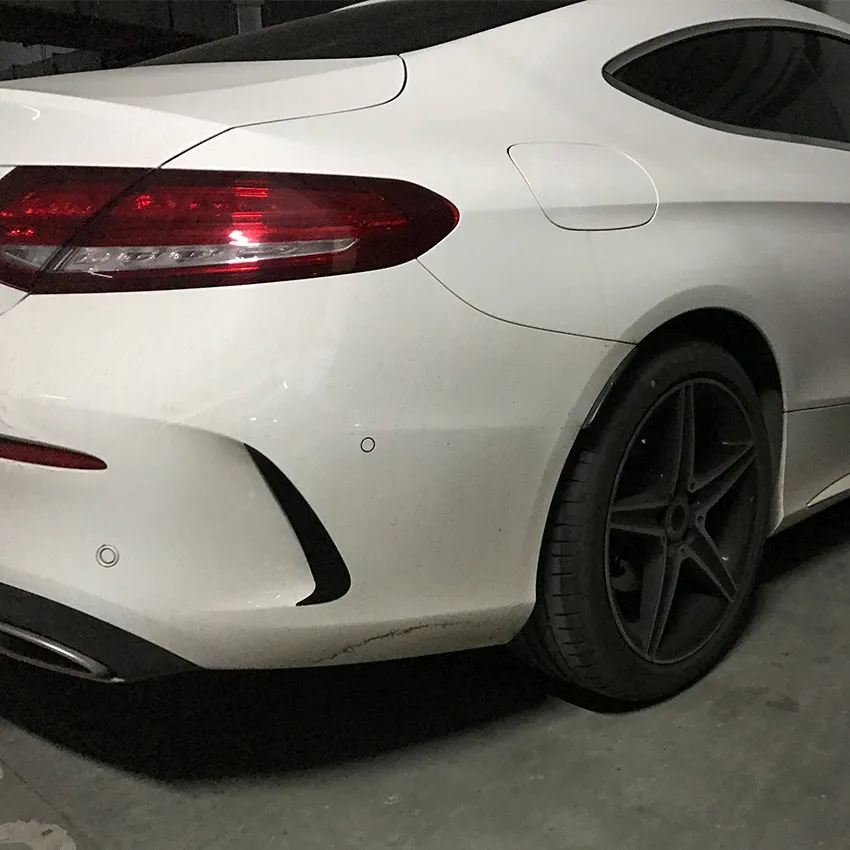 Bumper Traseiro Bandeira Amg para Mercedes Benz Classe C C205 2015-2021 Kit de Carro Acessórios para Carro