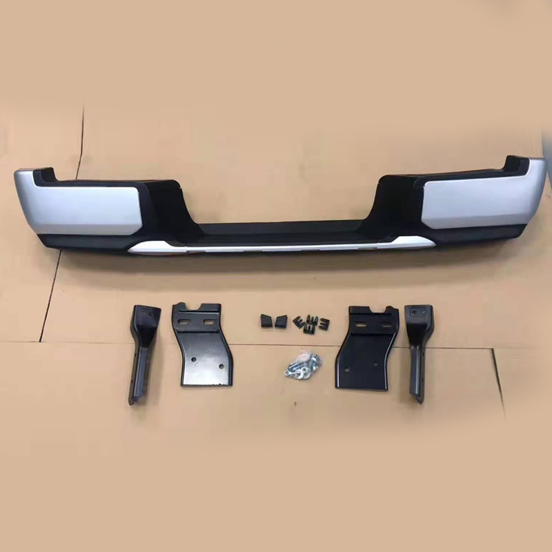 Dongsui 4X4 Protetor de Para-choque Traseiro de Plástico ABS Prata para Mitsubishi Triton L200 2019 2020 2021