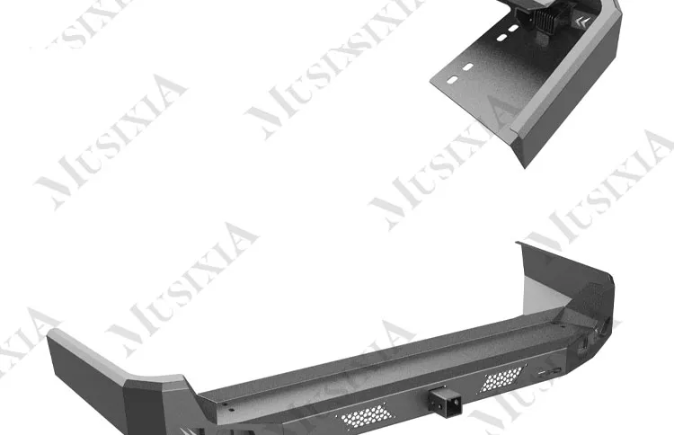 Bumper Traseiro de Aço para Off-Road 4X4 para Toyota Land Cruiser LC100