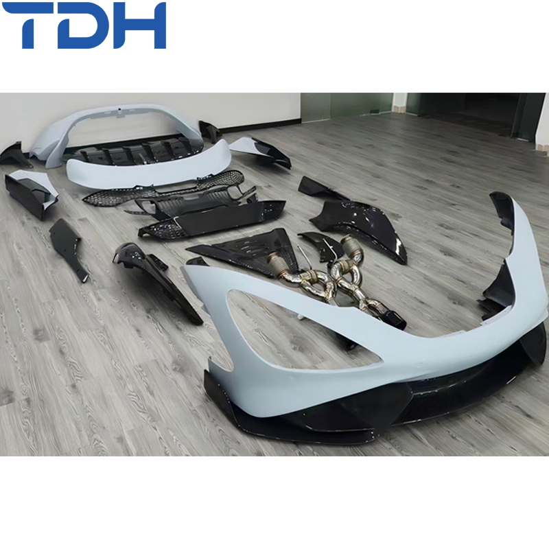 Preço de Fábrica Meio Bumper de Fibra de Carbono para Mclaren 720s Atualizar para 765lt Bumper Frontal Bumper Traseiro com Peças de Carro em Fibra de Carbono