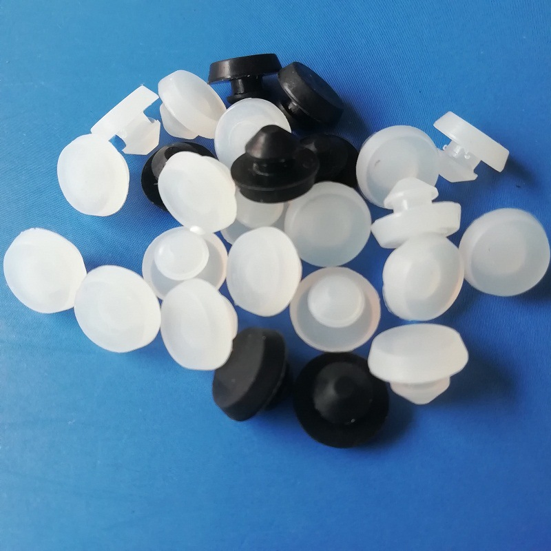 Plug de vedação de buraco em silicone, absorvedor de choque, amortecedor anti-vibração em silicone, bico de empurrar, protetor para antena de carro