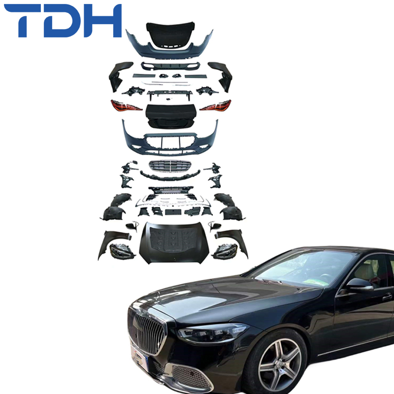 Acessórios para Carro Bumper para 2006-2013 W221 Facelift para W223 S63 Bumper Amg Font Bumper Traseiro com Capô de Alumínio